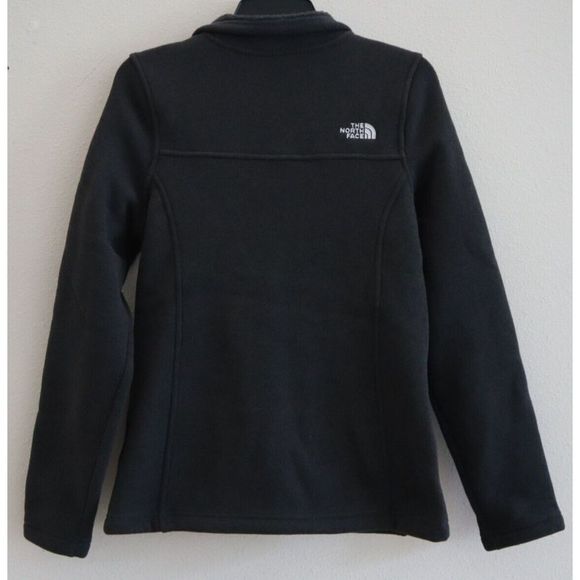 The North Face Women's Sz M Dark Gray Heather Maggy Fleece Full Zip Sweater - Picture 3 of 12
